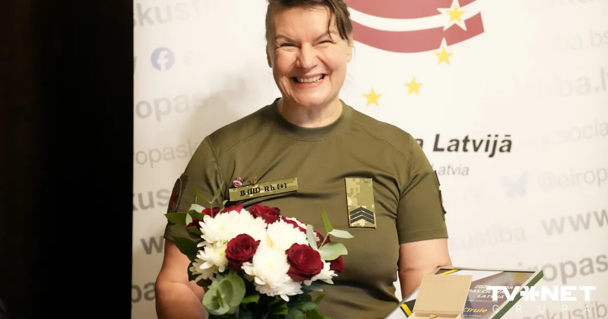 Frontes mediķei Cīrulei pasniegts "Gada Eiropas cilvēka Latvijā" diploms