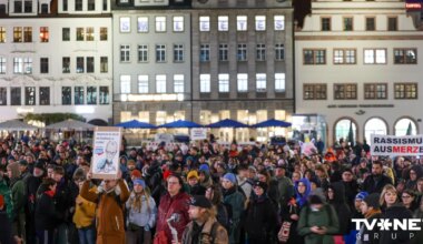 Leipcigā protestē pret Merca izteikumiem par migrāciju