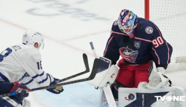 Merzļikins turpina krāt uzvaras; Tavaress gūst 500. vārtus