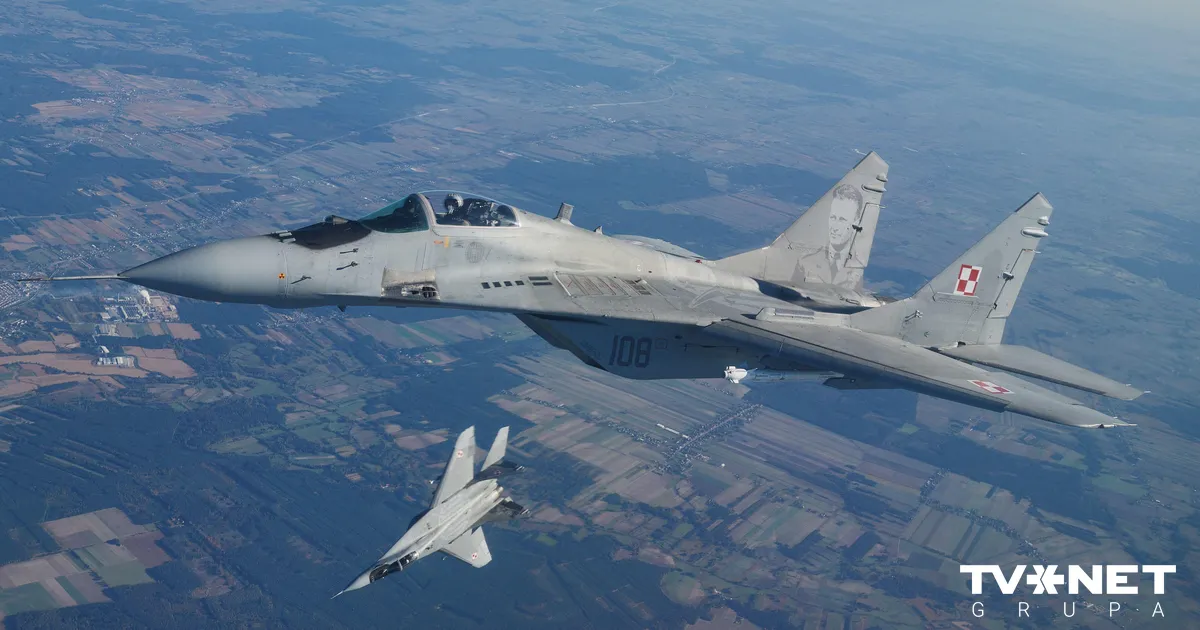 Polija pacēlusi gaisā iznīcinātājus, reaģējot uz kārtējo Krievijas uzbrukumu Ukrainai