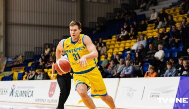 VIDEO ⟩ "Ventspils" ar tālmetienu pēdējās sekundēs izrauj uzvaru pār "Ogri"