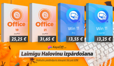 Tikai šajā Halovīnā! Uzlabojiet savus datorus ar Lifetime Office 2021 un oriģinālo Win 11 Pro