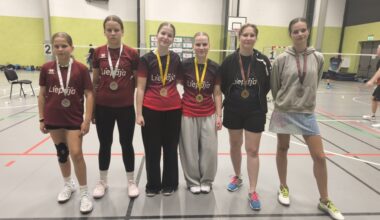 Badmintonisti izcīna medaļas Olainē!