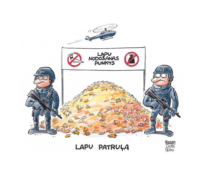 Zīmē Gatis Šļūka. Lapu patruļa