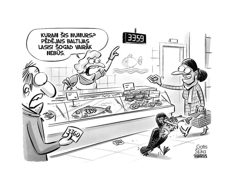 Zīmē Gatis Šļūka. Pēdējais Baltijas lasis!