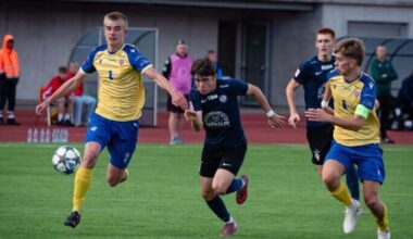 “Jelgavas” jaunie futbolisti piekāpjas atbildes spēlē un izstājas no UEFA Jaunatnes līgas