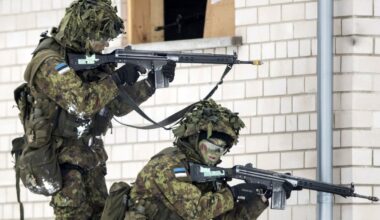 Netālu no Igaunijas armijas bāzes sabiedroto spēki notriekuši dronu