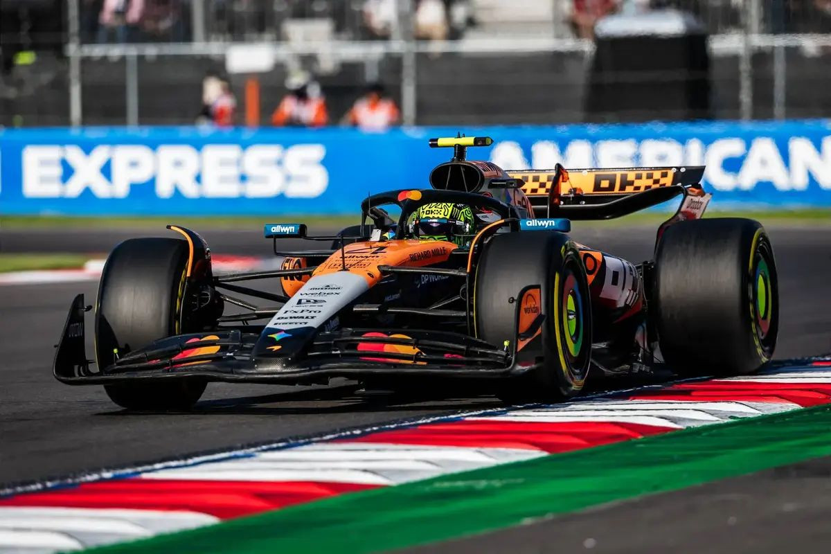 Noriss ātrākais trešajā treniņā Mehiko trasē – Motoru sports – Sportacentrs.com