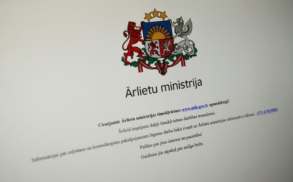 Atjaunota valsts interneta mājaslapu darbība pēc DDoS uzbrukuma :: Dienas Bizness
