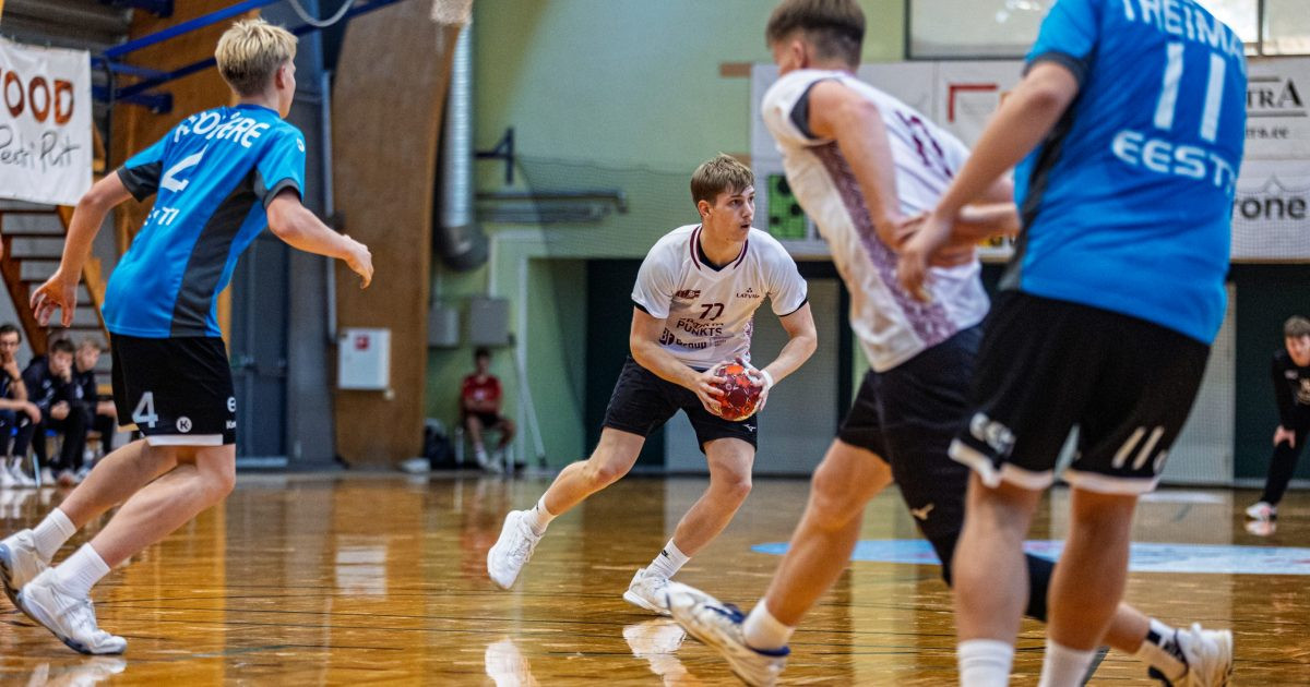 Latvijas U18 puišu izlase Baltijas kausa izcīņu sāk ar uzvaru pār Igauniju – Handbols – Sportacentrs.com