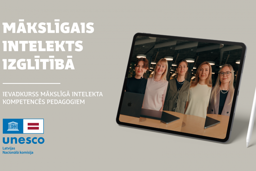 Skolotājiem pieejams tiešsaistes kurss par izglītībā noderīgām MI kompetencēm