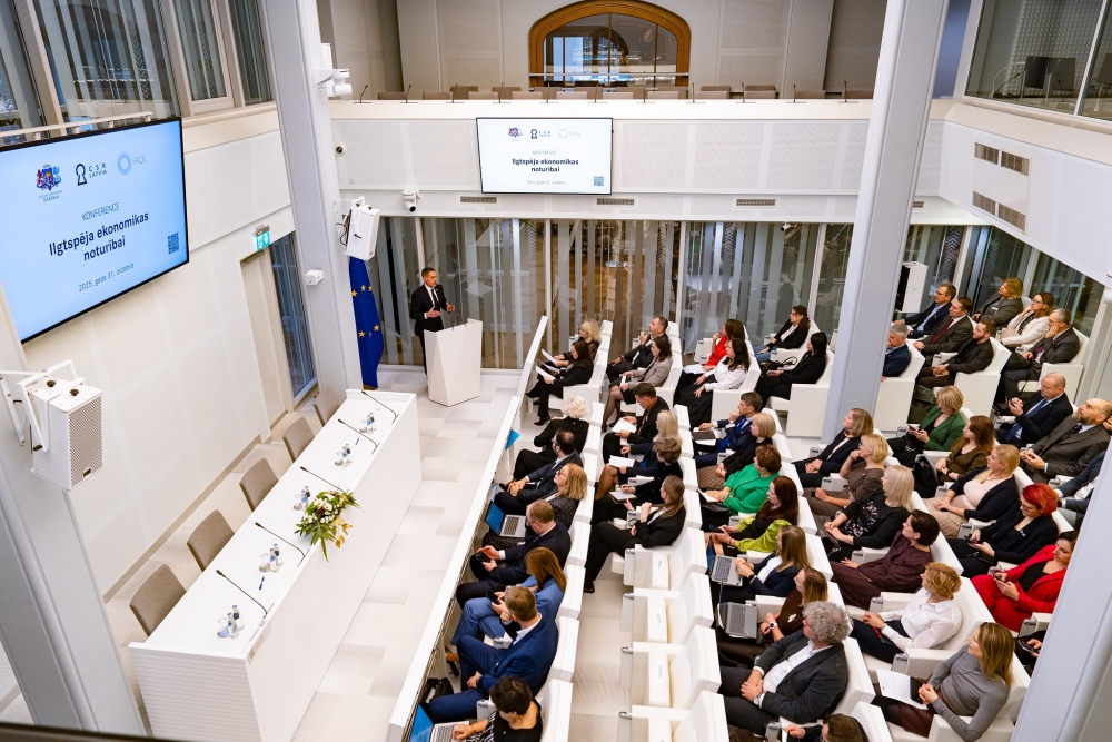 Konferencē Saeimā uzsver ilgtspēju kā priekšnoteikumu valsts attīstībai