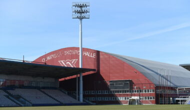 Olimpiskais "Skonto" stadions. Foto: Edijs Pālens/LETA