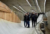 Latvijas kamaniņu sporta izlase Kortīna d’Ampeco sāk treniņnometni olimpiskajā trasē