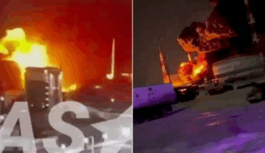 Dūmi, sprādzieni un panika: īsta elles nakts pašā Krievijas sirdī, Ukrainas uzbrukums paralizē elektrostaciju