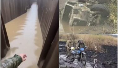 Belgorodas dambja sabojāšana izraisījusi plašus plūdus un nopietni sarežģījusi Krievijas karaspēka loģistiku