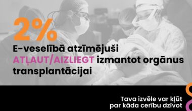 LDVC aicina E-veselībā veikt atzīmi par orgānu ziedošanu pēc nāves