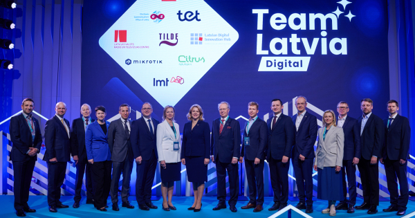 Ministru prezidente piedalās "Team Latvia Digital" oficiālajā atklāšanā un foruma "Techritory 2025" atklāšanā
