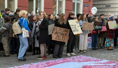 Vairākas nevalstiskās organizācijas pie Saeimas protestē pret izstāšanos no Stambulas konvencijas