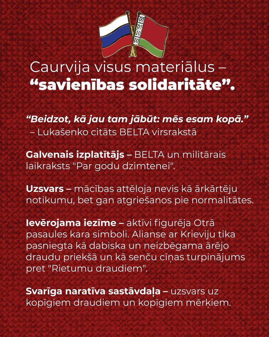 Kā Baltkrievijas mediji atspoguļoja militārās mācības "Zapad – 2025"