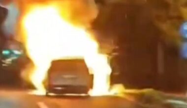 Tikai mirklis, lai glābtos - LiXiang aizdegas brauciena laikā, liesmas strauji izplatās (+ VIDEO)