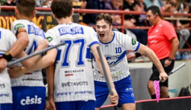 Latvijas Florbola savienība » LV » 2025/2026 » Jaunumi » "Lekrings" Irlavā sāk ar 4:0 un nosargā uzvaru