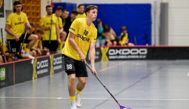 Latvijas Florbola savienība » LV » 2025/2026 » Jaunumi » Novada derbijā "Rubene" pārspēj "Valmieru"