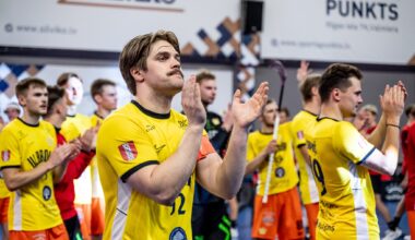Latvijas Florbola savienība » LV » 2025/2026 » Jaunumi » "Masters Ulbroka/LU" pārspēj irlavniekus un atkal ir līderes godā