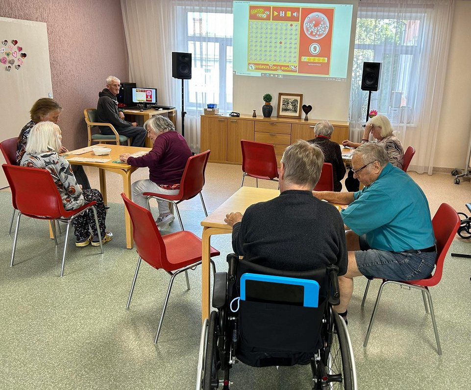Bingo spēle "Rūjienas senioru mājā"