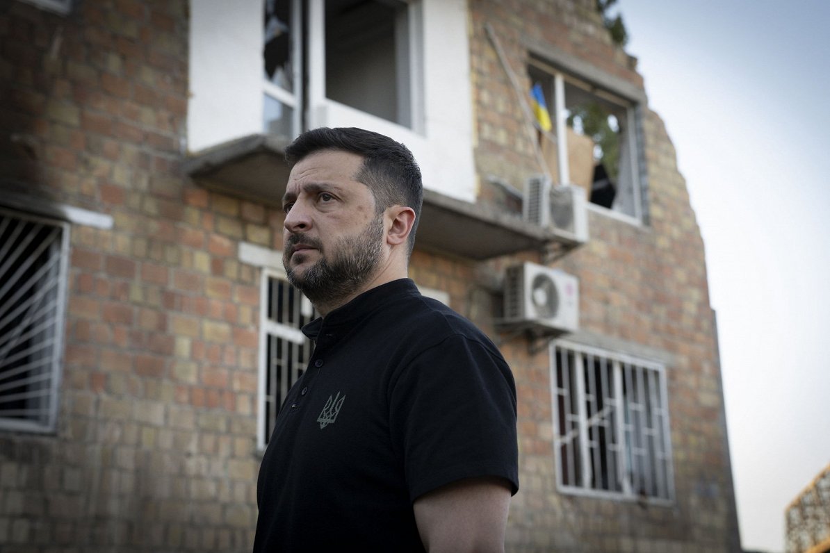 Ukrianas prezidents Volodimirs Zelenskis Kijivā