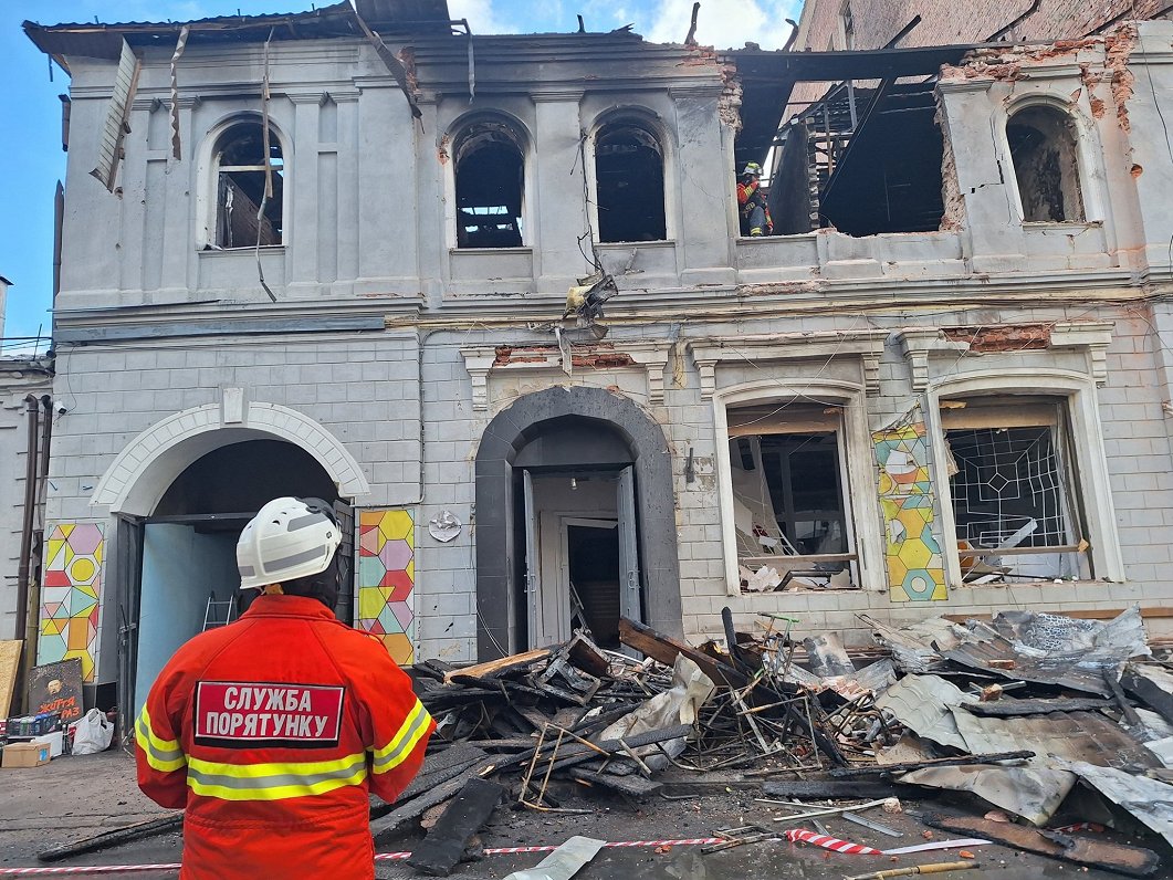 Krievija ar droniem uzbrukusi Harkivas bērnudārzam. LTV reportāža / Raksts