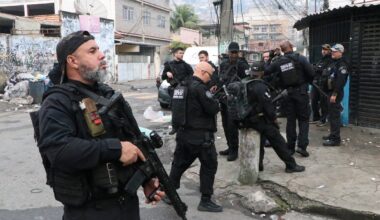 Policijas operācija pret bandu Riodežaneiro ziemeļos