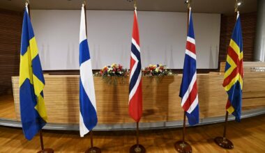 Ziemeļvalstu karogi. Attēls ilustratīvs.