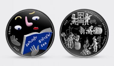 Sudraba kolekcijas monēta &quot;Latviešu grāmatai 500&quot;