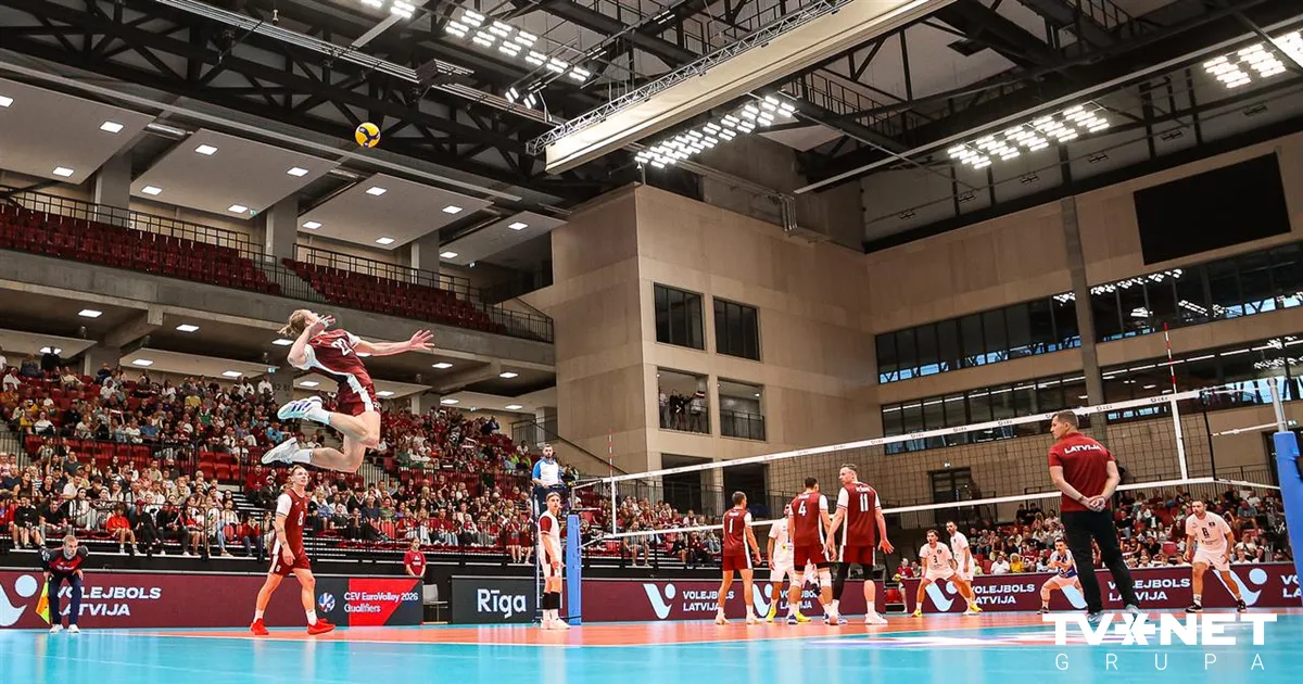 Latvijas volejbola izlases Eiropas čempionāta atklāšanas spēlēs tiksies ar mājiniekiem