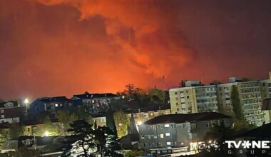 Krasnodaras apgabalā pēc Ukrainas dronu uzbrukuma deg tankkuģis un naftas termināls