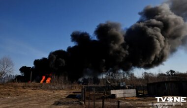 Ukraiņu lidroboti uzbrukuši Saratovas naftas bāzei - TVNET