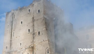 FOTO ⟩ Romā daļēji sabrūk viduslaiku tornis; bojā gājis celtnieks