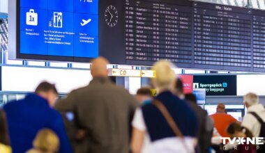 Hannoveres lidosta īslaicīgi aptur reisus drona dēļ