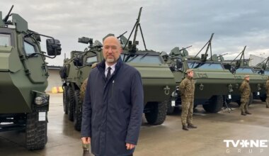 "Patria" bruņutransportieri sniegs nozīmīgu pienesumu Ukrainas militārām spējām, uzsver Šmihaļs