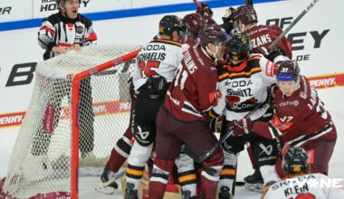 Latvijas hokeja izlase pārbaudes turnīru Vācijā sāk ar zaudējumu mājiniekiem