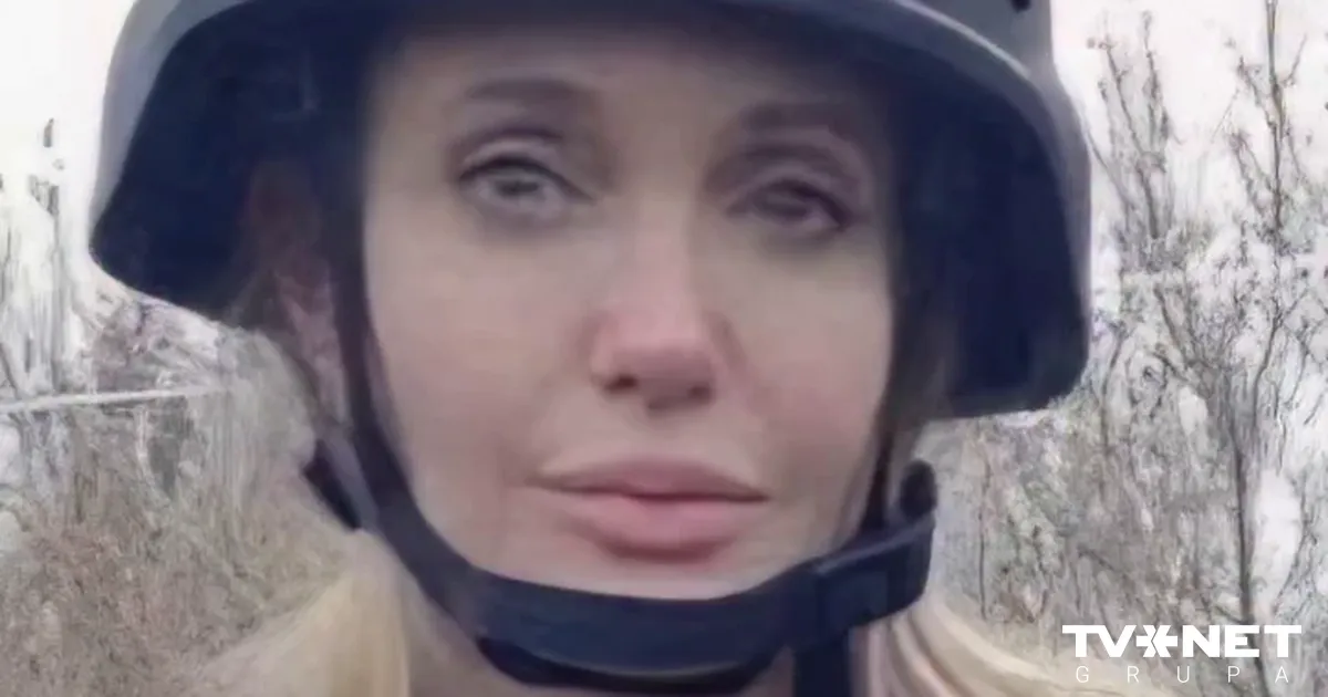 FOTO ⟩ Andželīna Džolija negaidīti apmeklējusi Ukrainas frontes pilsētu Hersonu