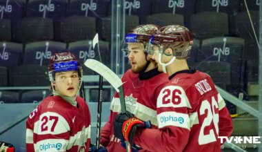 Latvijas U-20 hokeja izlasei graujoša uzvara Četru nāciju turnīrā