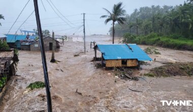 FOTO ⟩ Filipīnās plosās postošs taifūns