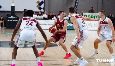 FOTO ⟩ "Ventspils" basketbolisti sagādā valmieriešiem pirmo zaudējumu sezonā