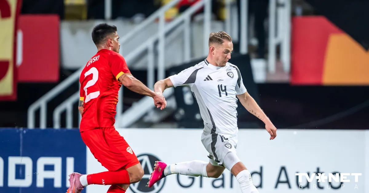 FOTO ⟩ Cigaņiks labo futbola izlases rekordu, Latvija spēlē neizšķirti Skopjē