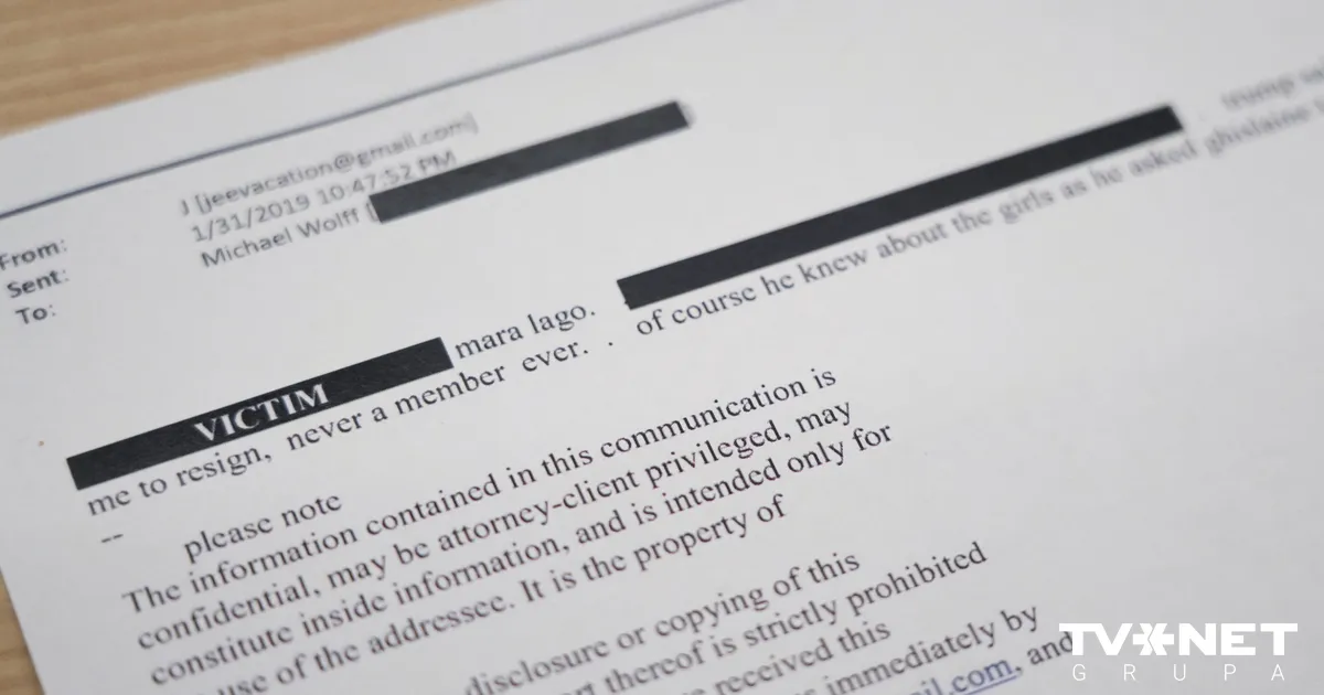 Publiskotie Epstīna lietas materiāli saceļ jaunu vētru