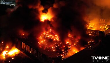 Sprādzieni un liesmas Buenosairesas pievārtē – rūpnīcu rajonā notiek cīņa ar milzu ugunsgrēku