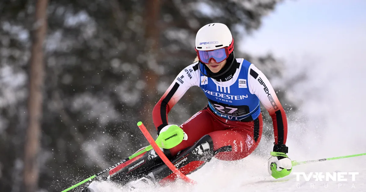 Ģērmane atgriežas pēc ilgas pauzes un uzrāda labu rezultātu Pasaules kausa posma slalomā
