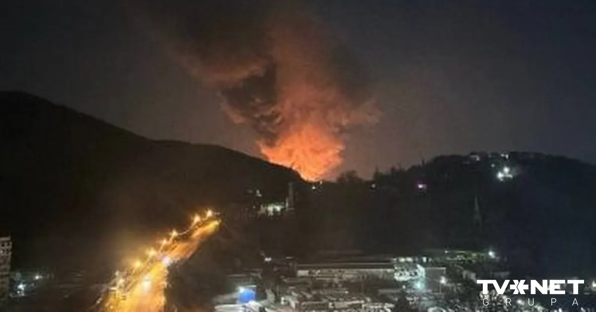 Pēc Ukrainas dronu uzbrukuma izcēlies ugunsgrēks Rjazaņas naftas pārstrādes rūpnīcā